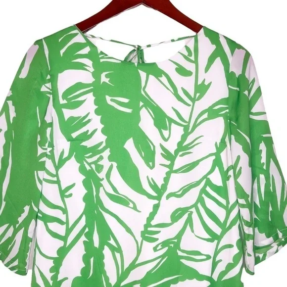 LILLY PULITZER for Target Boom Boom Palm Leaf Tie Back Dress Size XS in Green - Picture 4 of 15